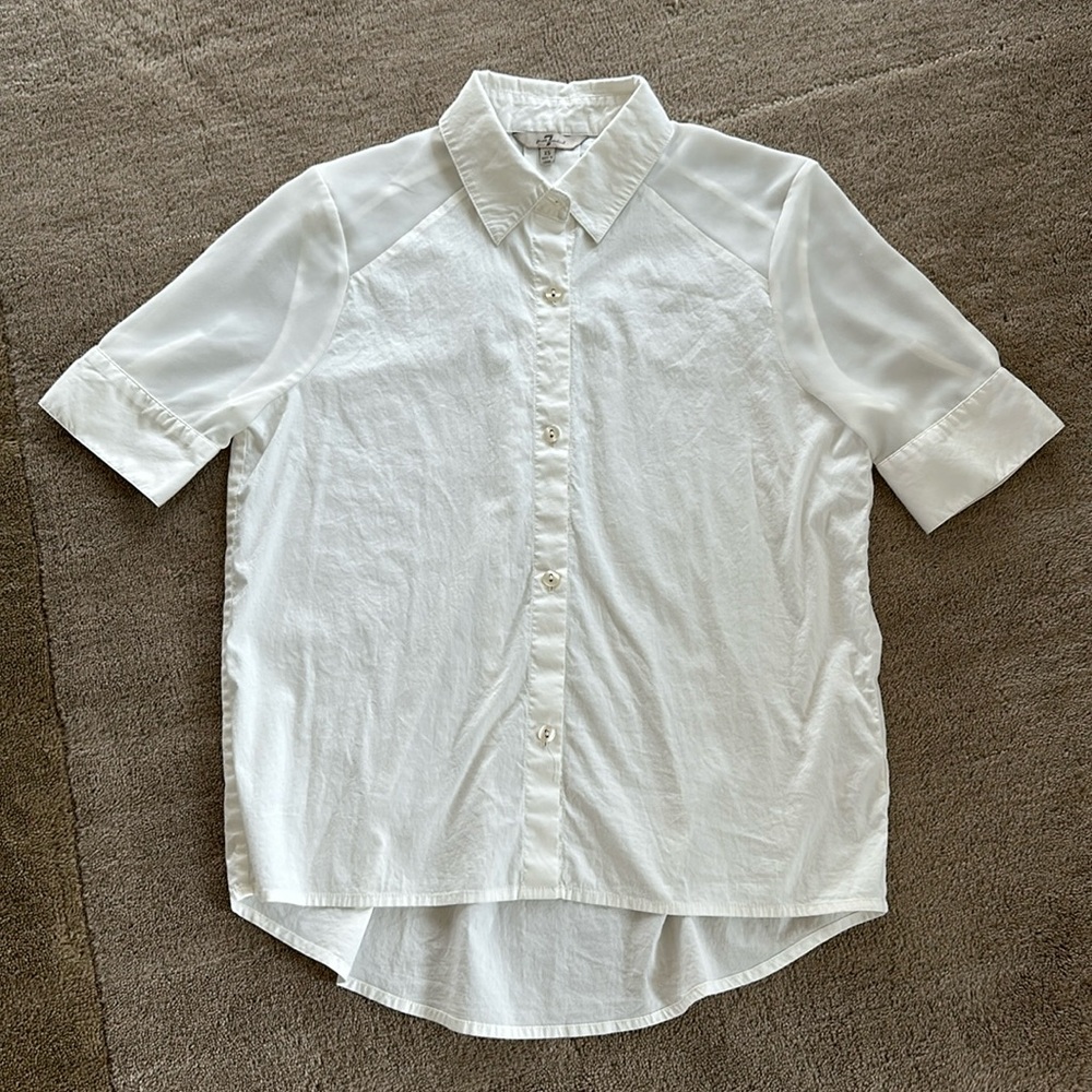 Boxy short sleeve shirt by 7 For All Mankind
